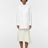 Skirts Maria Mcmanus | Asymmetric Fluted Skirt In Ivory