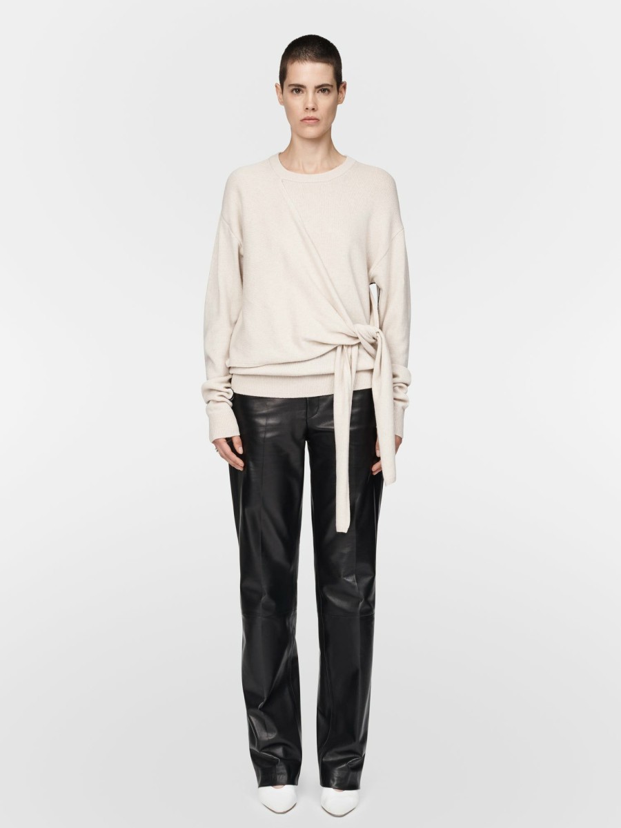 Sweaters Maria Mcmanus | Knot Crewneck In Crema