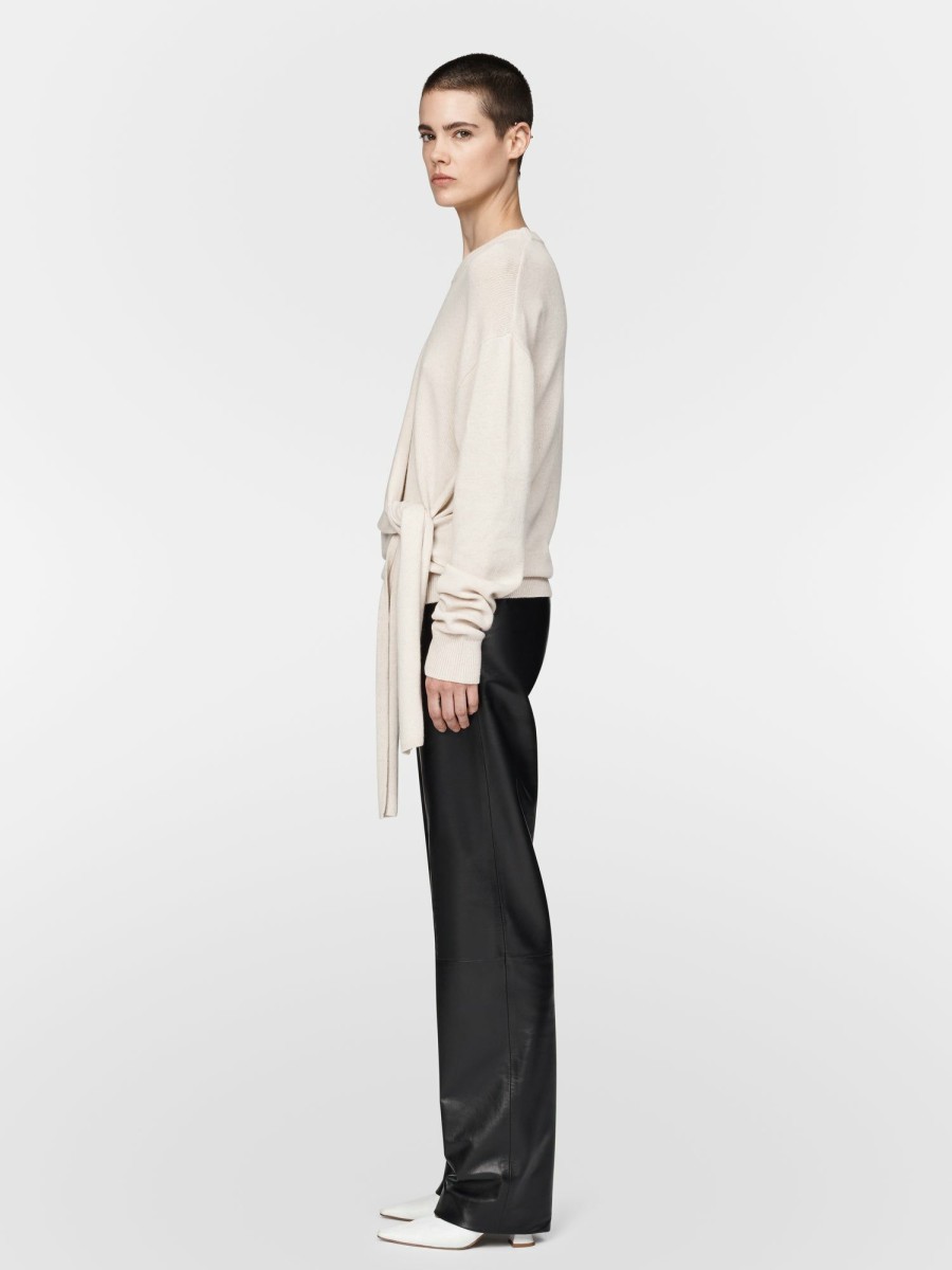 Sweaters Maria Mcmanus | Knot Crewneck In Crema