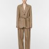 Blazers Maria Mcmanus | Belted Blazer In Toffee