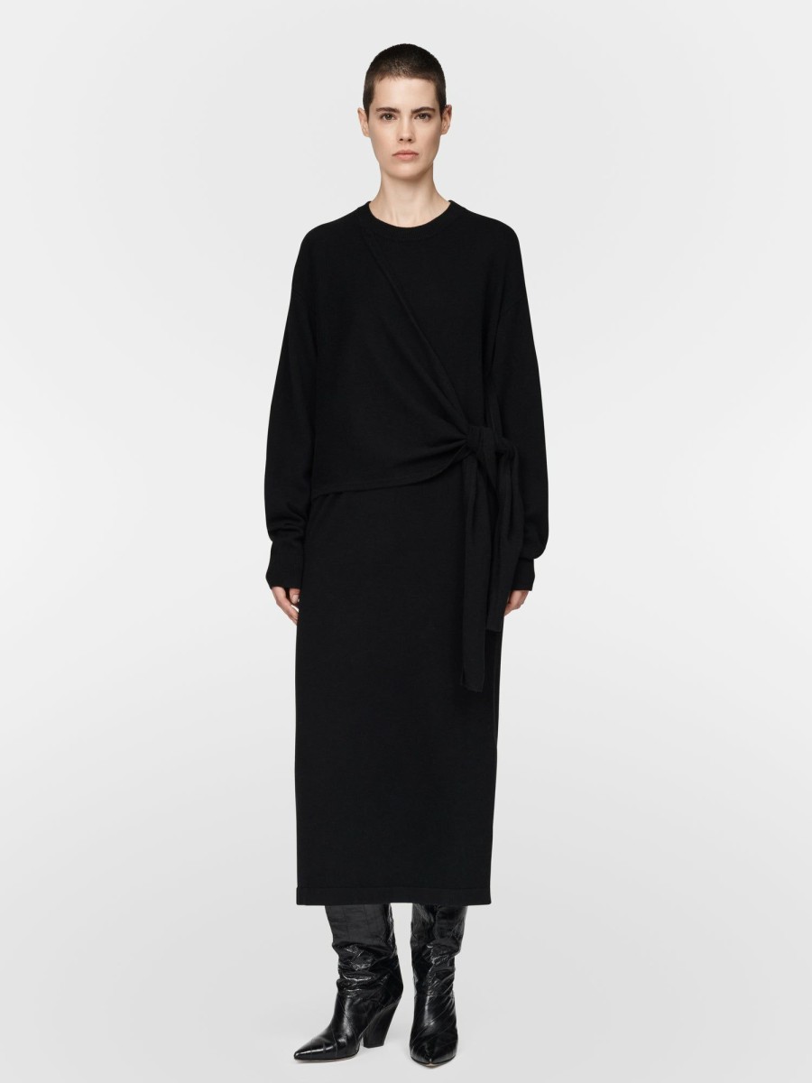 Sweaters Maria Mcmanus | Knot Dress In Black