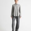 Shirts Maria Mcmanus | Split Sleeve Shirt In Light Heather Grey