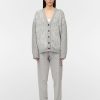 Sweaters Maria Mcmanus | Oversized Hand Beaded Cardigan In Grey