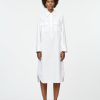 Dresses Maria Mcmanus | Split Sleeve Shirt Dress In White