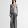 Sweaters Maria Mcmanus | Feather Weight Cardigan In Heather Grey