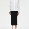 The Oversized Shirt Maria Mcmanus | Oversized Covered Placket Shirt In White