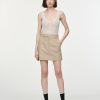 Skirts Maria Mcmanus | Slash Pocket Mini Skirt In Beige