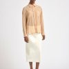 Shirts Maria Mcmanus | Two Pocket Sheer Shirt In Nude